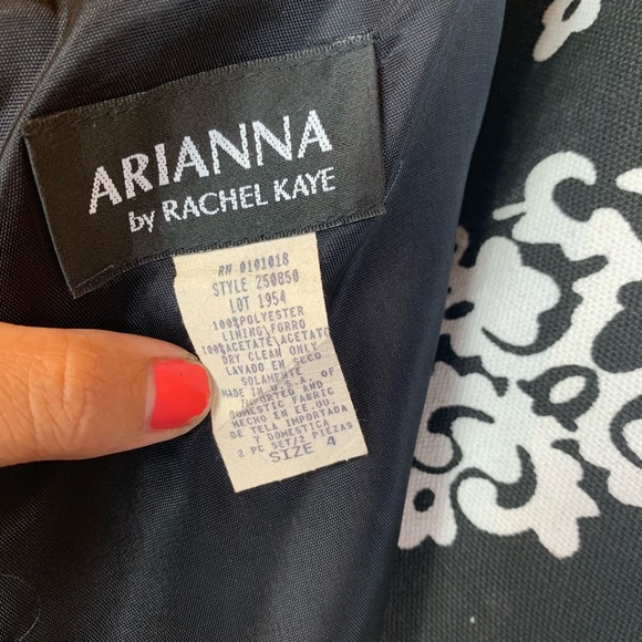 Arianna Black Cocktail Dress Size 4 - Picture 6 of 6